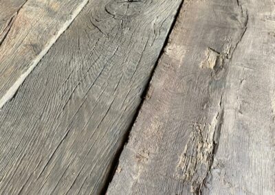Eiken spoorplanken