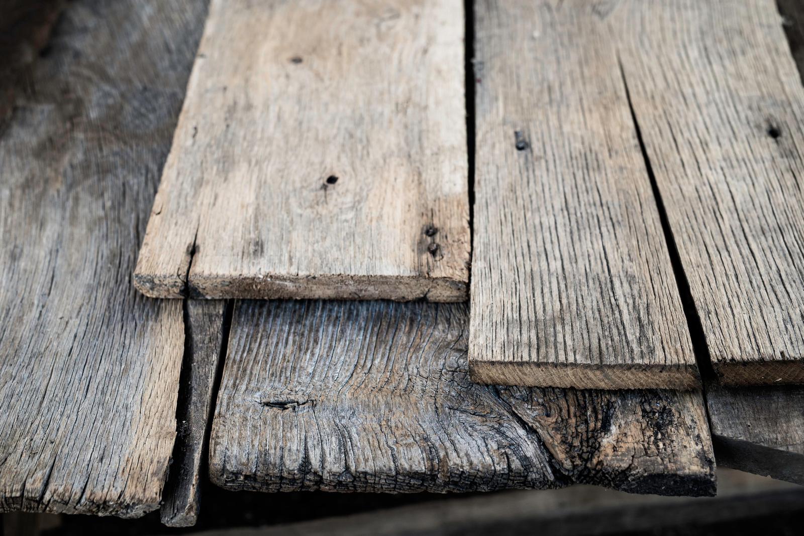 Eiken barnwood planken