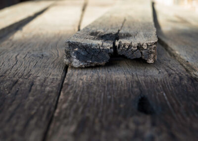 Wagonplanken geborsteld oud eiken